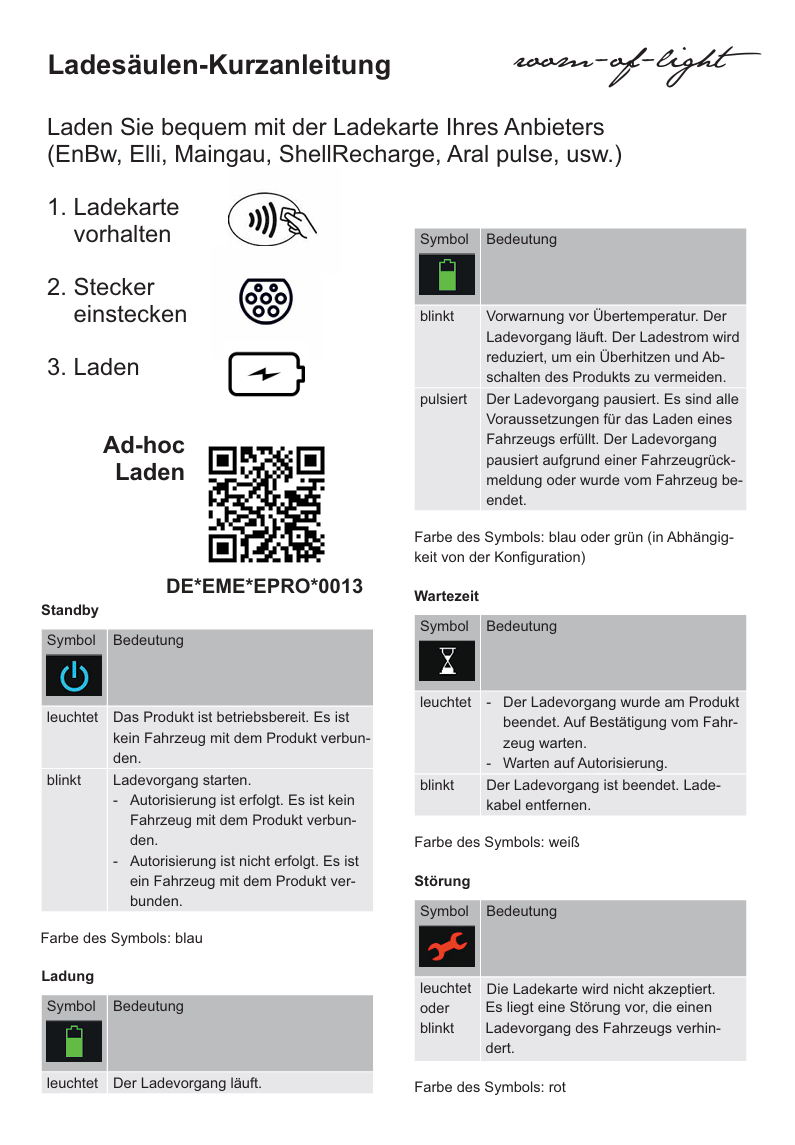Anleitung Ladesäule